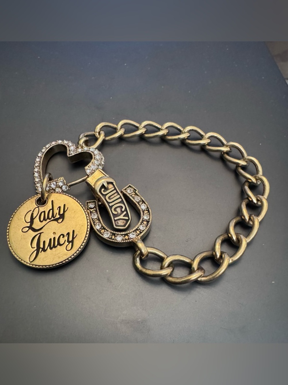 RETIRED Juicy Couture Lady Juicy Love Luck Bracelet